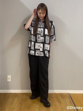 「tk.TAKEO KIKUCHI（ティーケータケオキクチ）のアイテム（パンツ）」を使った、mmho01さん（レディース・171cm）の春コーディネート