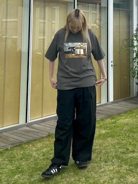 「tk.TAKEO KIKUCHI（ティーケータケオキクチ）のアイテム」を使った、mmho01さん（レディース・171cm）の夏コーディネート
