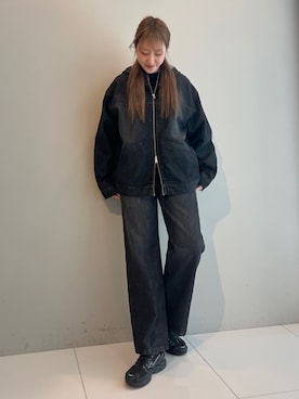 「tk.TAKEO KIKUCHI（ティーケータケオキクチ）のアイテム（ジャケット/アウター）」を使った、mmho01さん（レディース・171cm）の春コーディネート