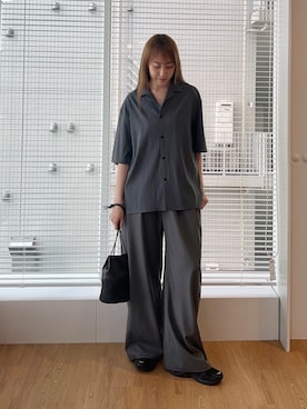 「tk.TAKEO KIKUCHI（ティーケータケオキクチ）のアイテム（パンツ）」を使った、mmho01さん（レディース・171cm）の春コーディネート