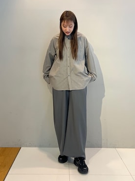 「tk.TAKEO KIKUCHI（ティーケータケオキクチ）のアイテム（パンツ）」を使った、mmho01さん（レディース・171cm）の春コーディネート