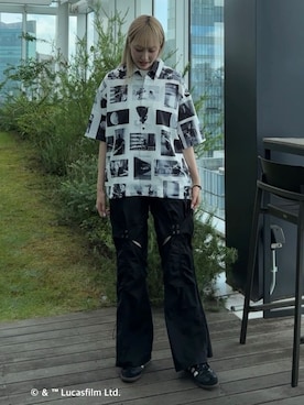 「STAR WARS（スターウォーズ）のアイテム」を使った、mmho01さん（レディース・171cm）の夏コーディネート
