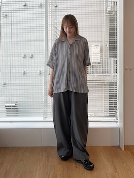 「tk.TAKEO KIKUCHI（ティーケータケオキクチ）のアイテム（パンツ）」を使った、mmho01さん（レディース・171cm）の春コーディネート
