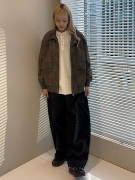 「tk.TAKEO KIKUCHI（ティーケータケオキクチ）のアイテム（その他パンツ）」を使った、mmho01さん（レディース・170cm）の秋コーディネート