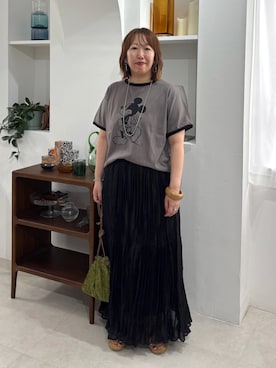 「Doux archives（ドゥアルシーヴ）のアイテム」を使った、douxarchivesさん（レディース・153cm）の夏コーディネート