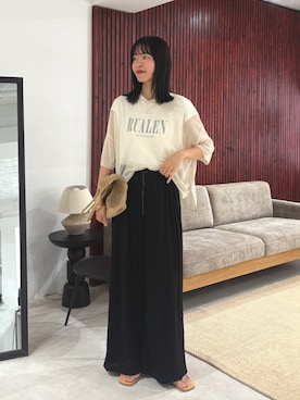 「Doux archives（ドゥアルシーヴ）のアイテム」を使った、douxarchivesさん（レディース・173cm）の夏コーディネート