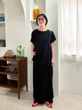 「Doux archives（ドゥアルシーヴ）のアイテム」を使った、douxarchivesさん（レディース・157cm）の夏コーディネート