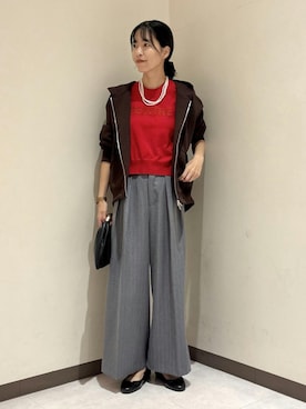 「アイテム（パーカー）」を使った、douxarchivesさん（レディース・173cm）の秋コーディネート