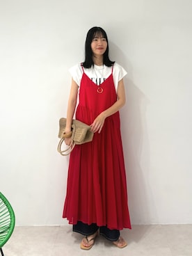 「Doux archives（ドゥアルシーヴ）のアイテム」を使った、douxarchivesさん（レディース・173cm）の夏コーディネート