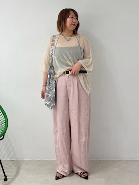 「Doux archives（ドゥアルシーヴ）のアイテム」を使った、douxarchivesさん（レディース・154cm）の夏コーディネート