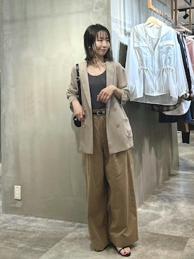 「シンフルコーデ」｜「アイテム（ジャケット/アウター）」を使った、douxarchivesさん（レディース・158cm）の春コーディネート