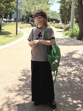 「Doux archives（ドゥアルシーヴ）のアイテム」を使った、douxarchivesさん（レディース・157cm）の夏コーディネート