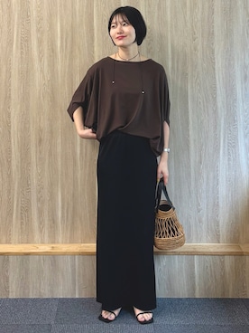 「Doux archives（ドゥアルシーヴ）のアイテム」を使った、douxarchivesさん（レディース・157cm）の夏コーディネート