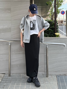 「アイテム（パーカー）」を使った、douxarchivesさん（レディース・161cm）の秋コーディネート