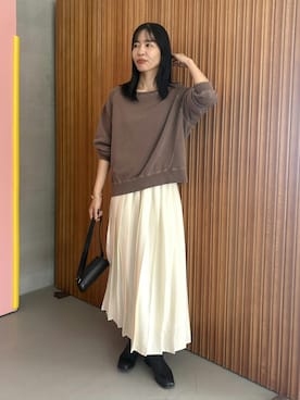 「アイテム（スカート）」を使った、douxarchivesさん（レディース・173cm）の秋コーディネート