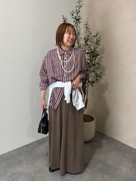 「Doux archives（ドゥアルシーヴ）のアイテム」を使った、douxarchivesさん（レディース・154cm）の秋コーディネート