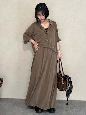 「Doux archives（ドゥアルシーヴ）のアイテム」を使った、douxarchivesさん（レディース・157cm）の夏コーディネート