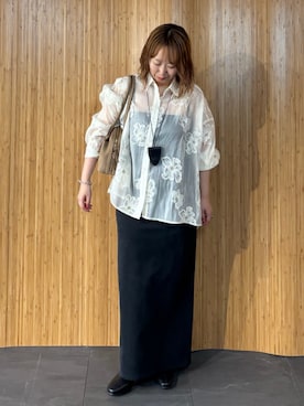 「Doux archives（ドゥアルシーヴ）のアイテム」を使った、douxarchivesさん（レディース・153cm）の夏コーディネート