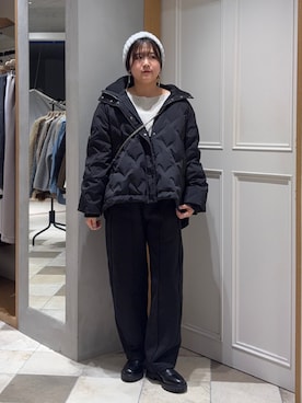 「アイテム（スウェットパンツ）」を使った、douxarchivesさん（レディース・158cm）の秋コーディネート