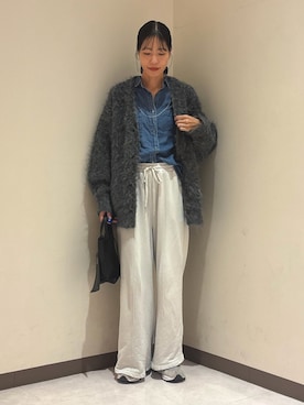 「アイテム（スウェットパンツ）」を使った、douxarchivesさん（レディース・173cm）の秋コーディネート