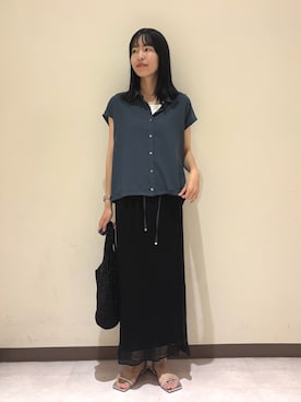 「Doux archives（ドゥアルシーヴ）のアイテム」を使った、douxarchivesさん（レディース・173cm）の夏コーディネート