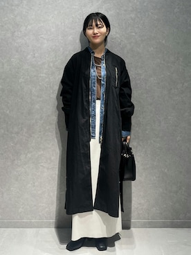 「アイテム（MA-1）」を使った、douxarchivesさん（レディース・157cm）の秋コーディネート