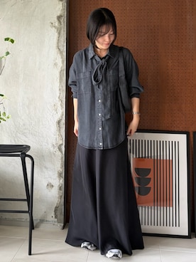 「Doux archives（ドゥアルシーヴ）のアイテム」を使った、douxarchivesさん（レディース・157cm）の夏コーディネート