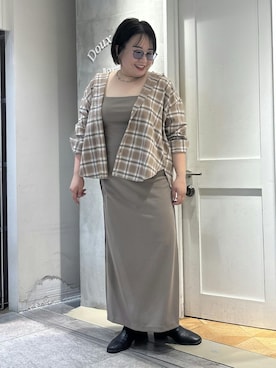 「アイテム（ワンピース/ドレス）」を使った、douxarchivesさん（レディース・161cm）の秋コーディネート