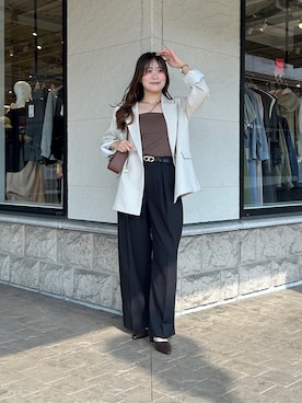 momoさん（レディース・159cm）の春コーディネート