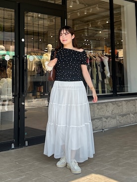 「Thevon（ゼボン）のアイテム」を使った、momoさん（レディース・159cm）の夏コーディネート