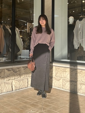 momoさん(レディース・159cm)の冬コーディネート