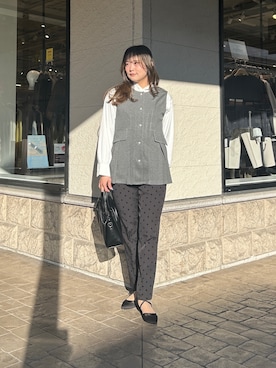 momoさん（レディース・159cm）の冬コーディネート