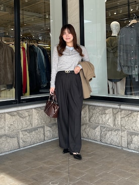 momoさん（レディース・159cm）の春コーディネート