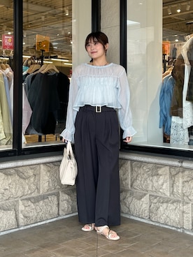 「Thevon（ゼボン）のアイテム」を使った、momoさん（レディース・159cm）の夏コーディネート