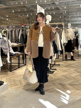 momoさん(レディース・159cm)の冬コーディネート