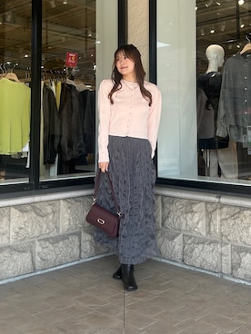 「Thevon（ゼボン）のアイテム（バッグ）」を使った、momoさん（レディース・159cm）の春コーディネート