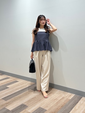 「Chez toi（シェトワ）のアイテム（ワンピース/ドレス）」を使った、momoさん（レディース・159cm）の夏コーディネート