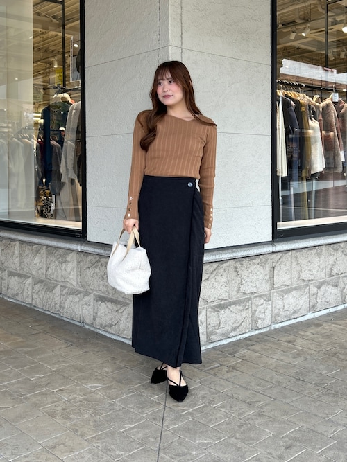 アシメスクエアニット