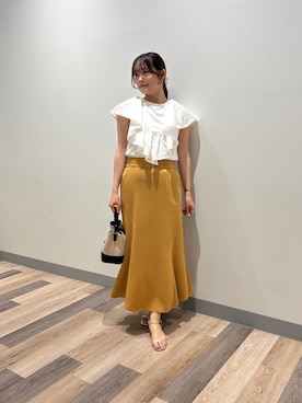 「Chez toi（シェトワ）のアイテム」を使った、momoさん（レディース・159cm）の夏コーディネート