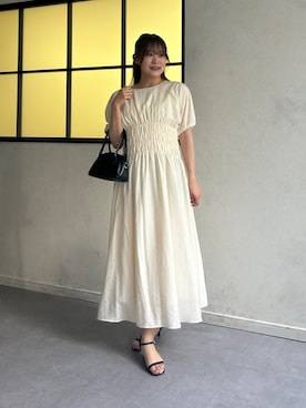 「Chez toi（シェトワ）のアイテム（ワンピース/ドレス）」を使った、momoさん（レディース・159cm）の夏コーディネート