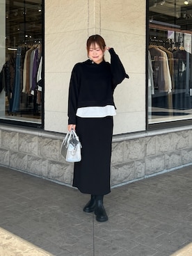 「アイテム（つなぎ/オールインワン）」を使った、momoさん（レディース・159cm）の秋コーディネート