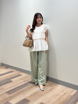 「Chez toi（シェトワ）のアイテム」を使った、momoさん（骨格ナチュラル・レディース・159cm）の夏コーディネート