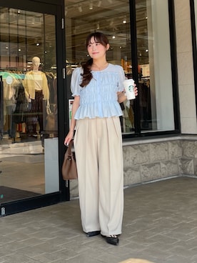 「Thevon（ゼボン）のアイテム」を使った、momoさん（レディース・159cm）の夏コーディネート