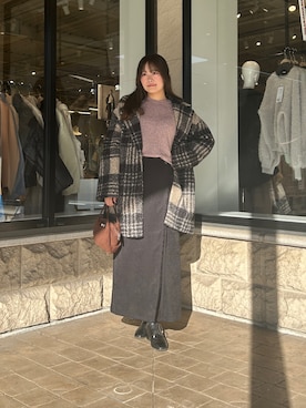 momoさん（レディース・159cm）の冬コーディネート