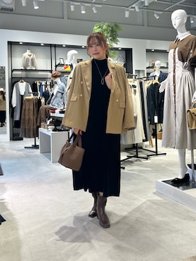 momoさん（骨格ナチュラル・レディース・159cm）の秋コーディネート