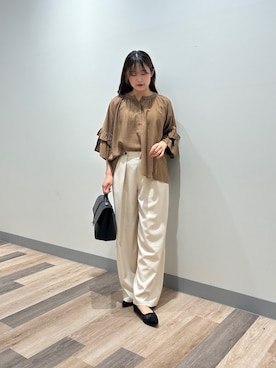 「アイテム（パンプス）」を使った、momoさん（骨格ナチュラル・レディース・159cm）の夏コーディネート