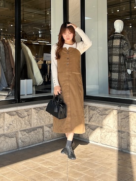 momoさん（骨格ナチュラル・レディース・159cm）の冬コーディネート