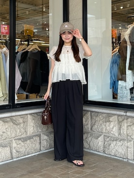 「Thevon（ゼボン）のアイテム」を使った、momoさん（レディース・159cm）の夏コーディネート