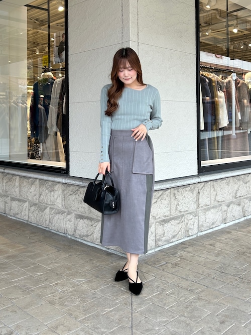 アシメスクエアニット