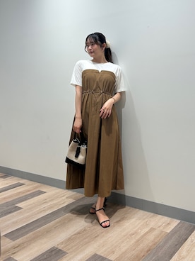 「Chez toi（シェトワ）のアイテム」を使った、momoさん（骨格ナチュラル・レディース・159cm）の夏コーディネート